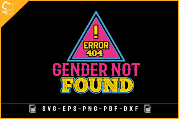 Error Gender Not Found Funny Pansexual Design Review