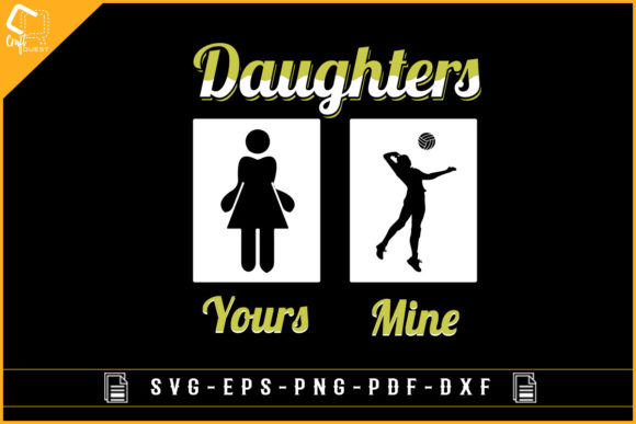 Funny Volleyball Your and Mine Daughter Review