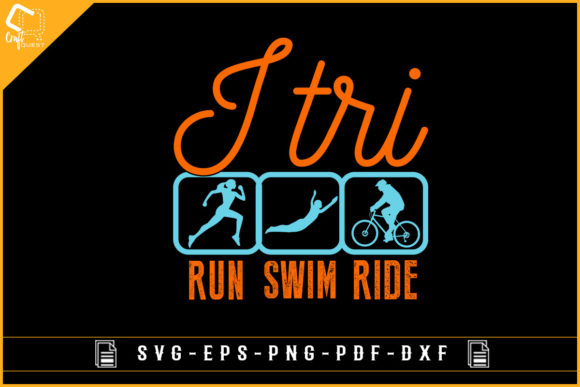 I Tri Run Swim Ride Funny Sublimation Review
